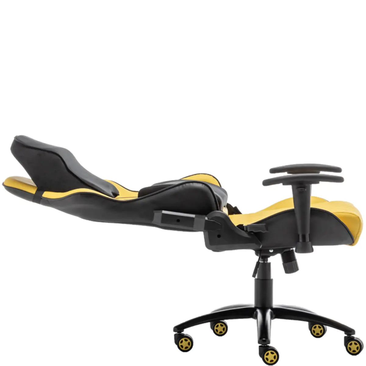 Ergonomic Black Adjustable Gaming Faux Leather Office Chair Image - 6