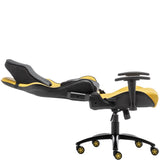 Ergonomic Black Adjustable Gaming Faux Leather Office Chair Image - 6