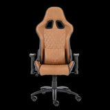 Ergonomic Black Adjustable Gaming Faux Leather Office Chair Image - 9