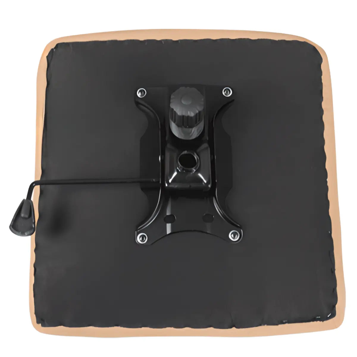 Ergonomic Black Adjustable Leather Swivel Office Chair Image - 5