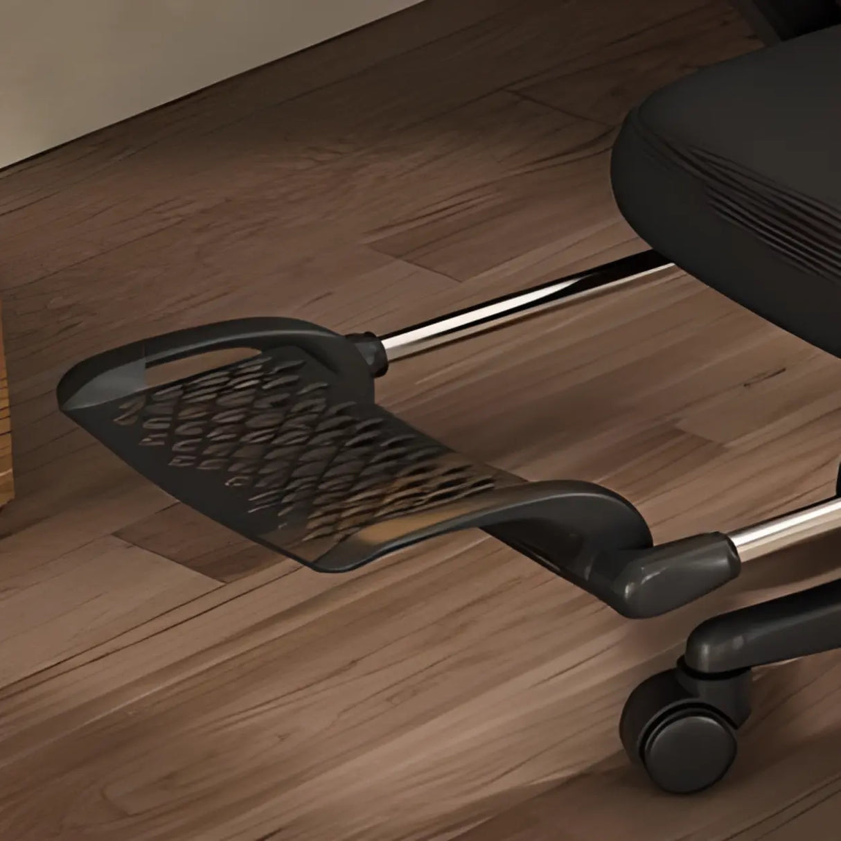 Ergonomic Black Adjustable Mesh Reclining Office Chair Image - 10