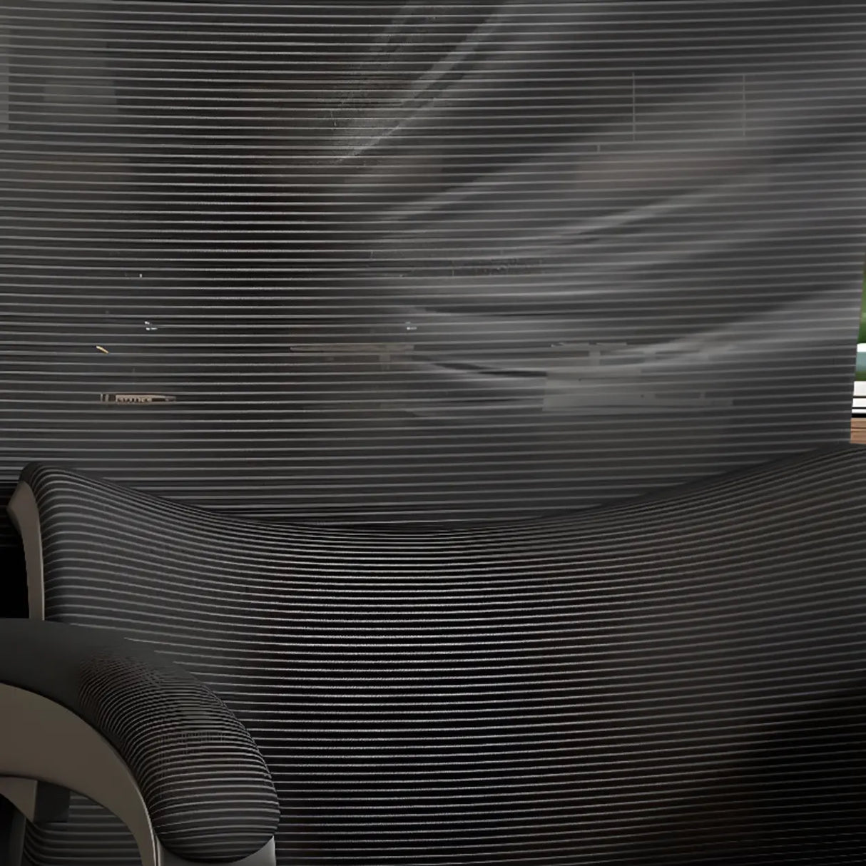 Ergonomic Black Adjustable Mesh Reclining Office Chair Image - 12