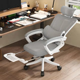 Ergonomic Black Adjustable Mesh Reclining Office Chair Image - 13
