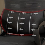 Ergonomic Black Adjustable Mesh Reclining Office Chair Image - 7