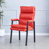 Ergonomic Black Modern High-Back Leather Office Chair Image - 4