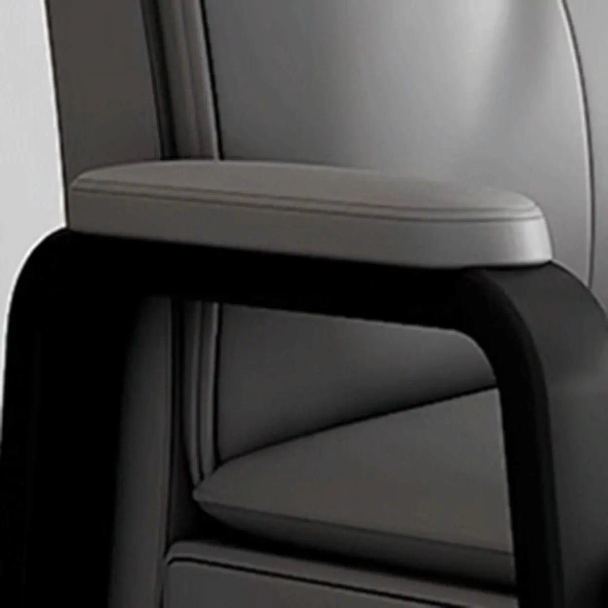Ergonomic Black Steel Modern Leather Office Chairs Image - 11