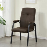 Ergonomic Black Steel Modern Leather Office Chairs Image - 6