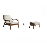 Ergonomic Coffee Sewn Pillow Back Reclining Arm Chair Image - 11