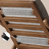 Ergonomic Coffee Sewn Pillow Back Reclining Arm Chair Image - 14