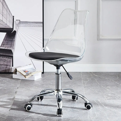 Ergonomic Faux Leather Seating Office Chair with Wheels Image - 2
