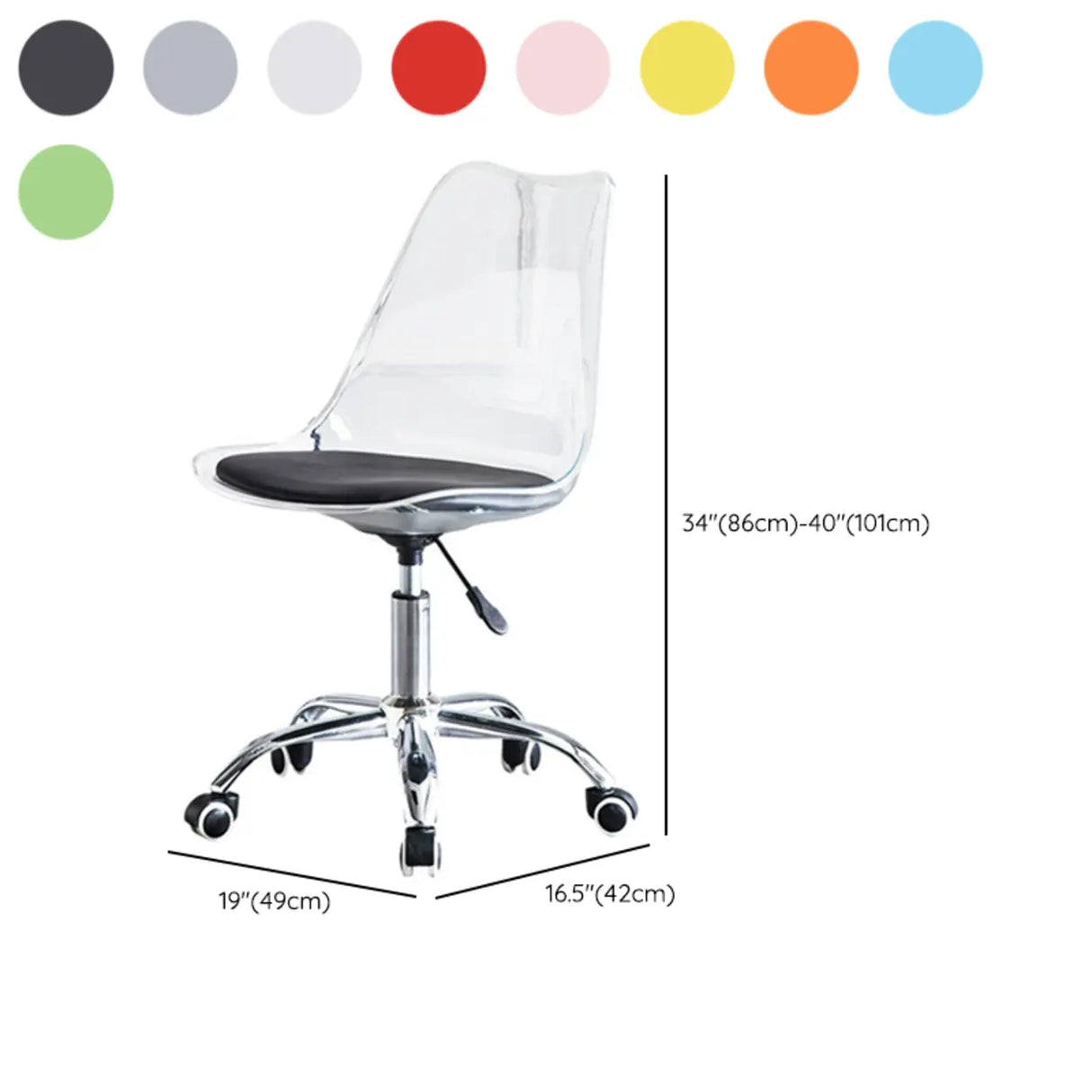 Ergonomic Faux Leather Seating Office Chair with Wheels 