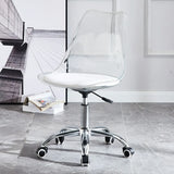 Ergonomic Faux Leather Seating Office Chair with Wheels Image - 5
