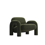 Ergonomic Flannel Fixed Back Foam Fill Arm Chair Image - 8