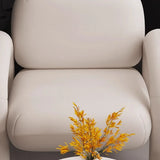 Ergonomic Flannel Fixed Back Foam Fill Arm Chair Image - 9