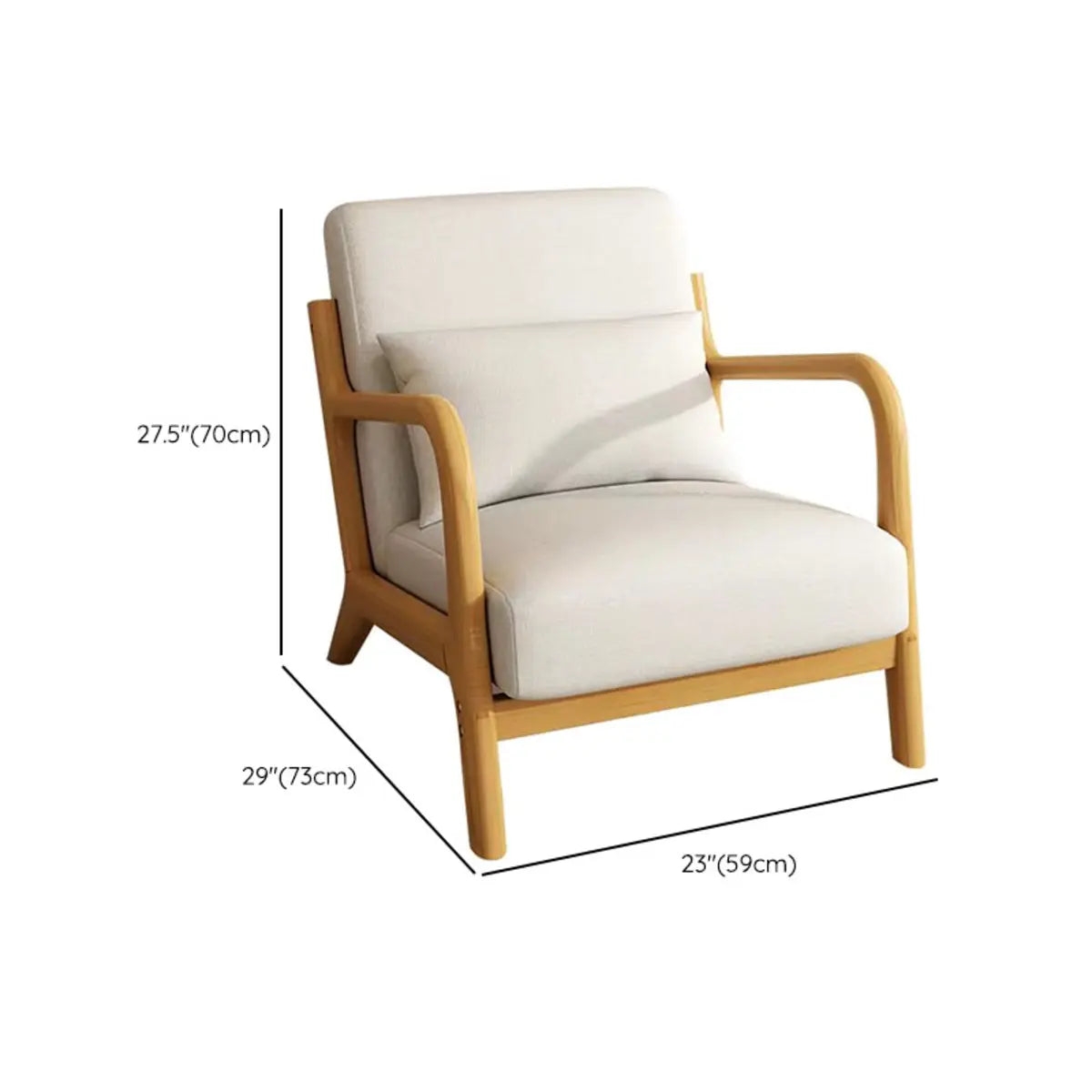 Ergonomic Green Tech Cloth Four Legs Accent Chair 