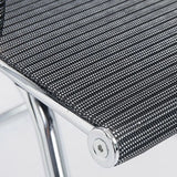 Ergonomic High-Back Black Mesh Leather Office Chair Image - 6