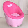 Ergonomic Leather Round Back Swivel Accent Chair Image - 10