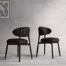 Ergonomic Low Back Leather Dining Chair with Cushioned Seat Image - 12