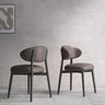 Ergonomic Low Back Leather Dining Chair with Cushioned Seat Image - 9