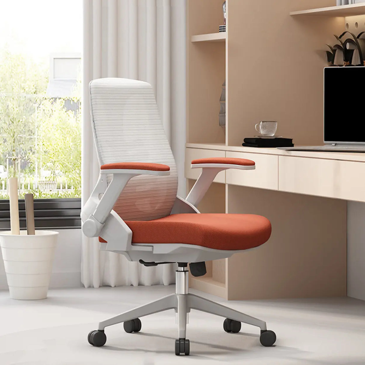 Ergonomic Mesh Adjustable Lumbar Support Office Chair Image - 10