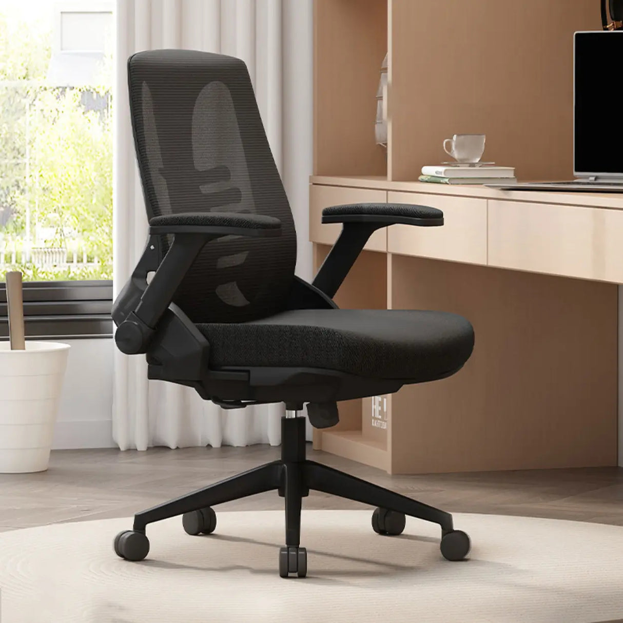 Ergonomic Mesh Adjustable Lumbar Support Office Chair Image - 12