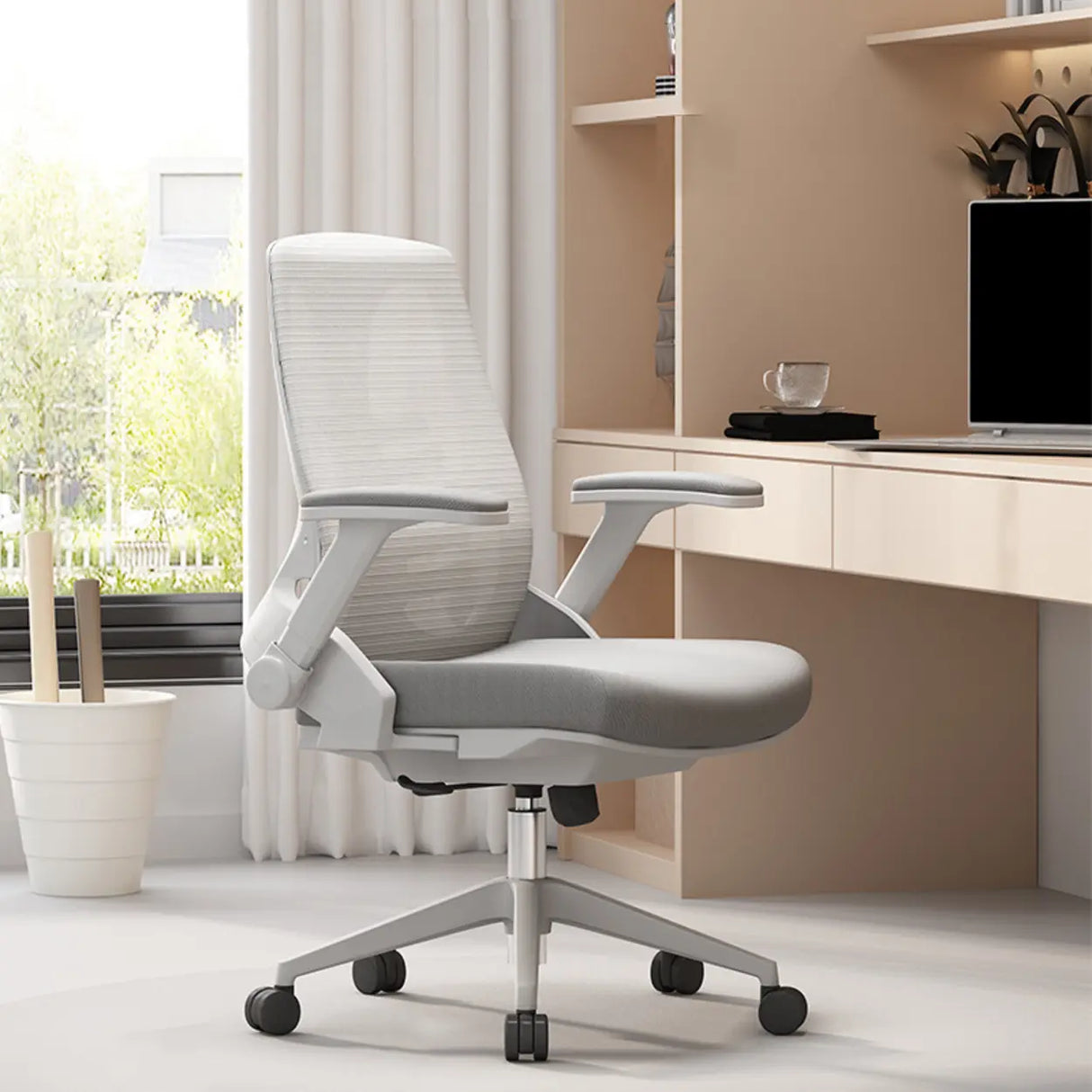 Ergonomic Mesh Adjustable Lumbar Support Office Chair Image - 14