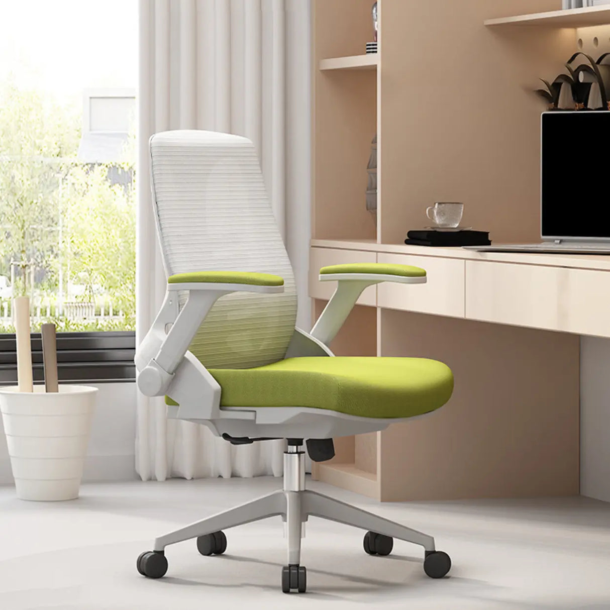 Ergonomic Mesh Adjustable Lumbar Support Office Chair Image - 4