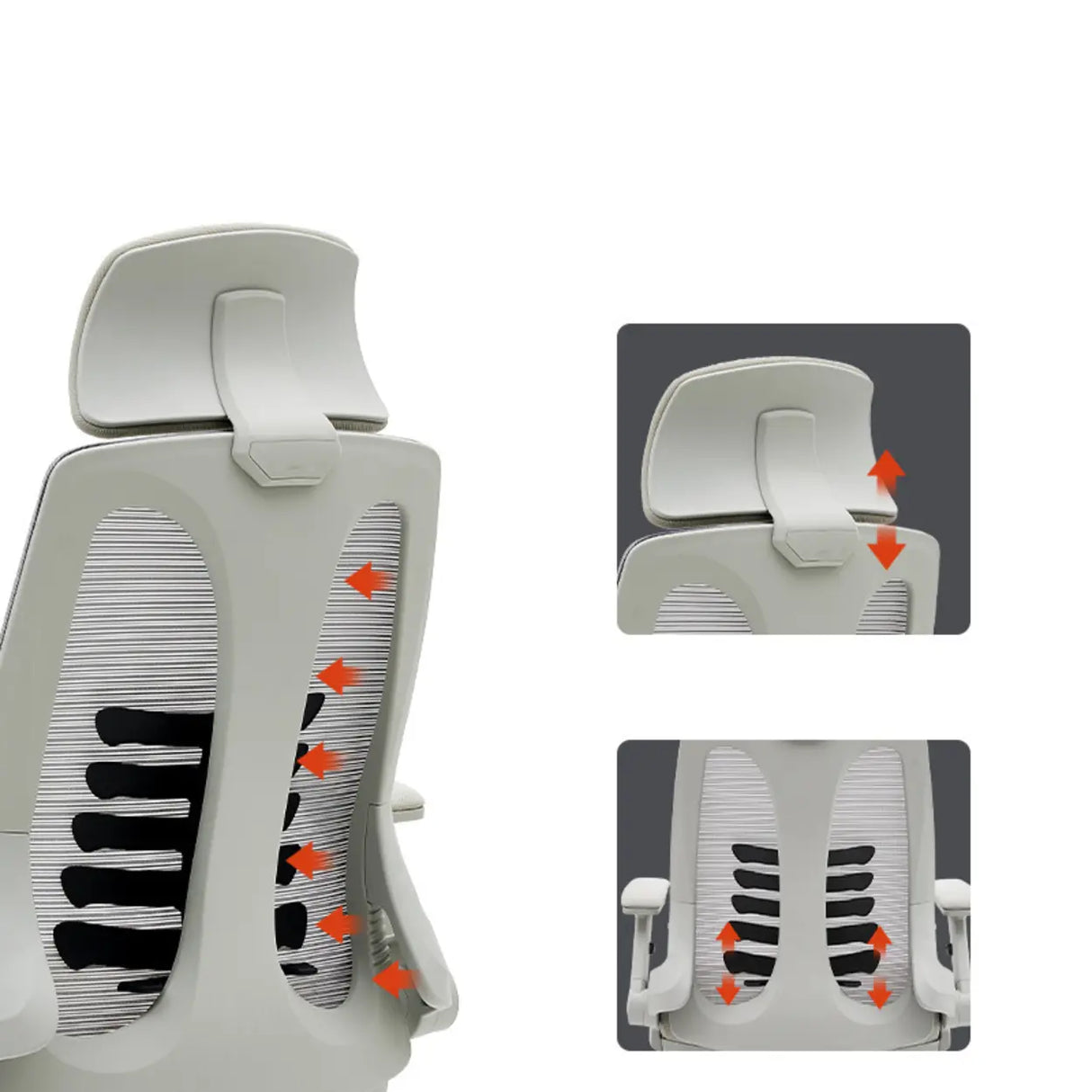 Ergonomic Mesh Adjustable Lumbar Support Office Chair Image - 6