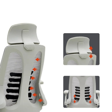 Ergonomic Mesh Adjustable Lumbar Support Office Chair Image - 6