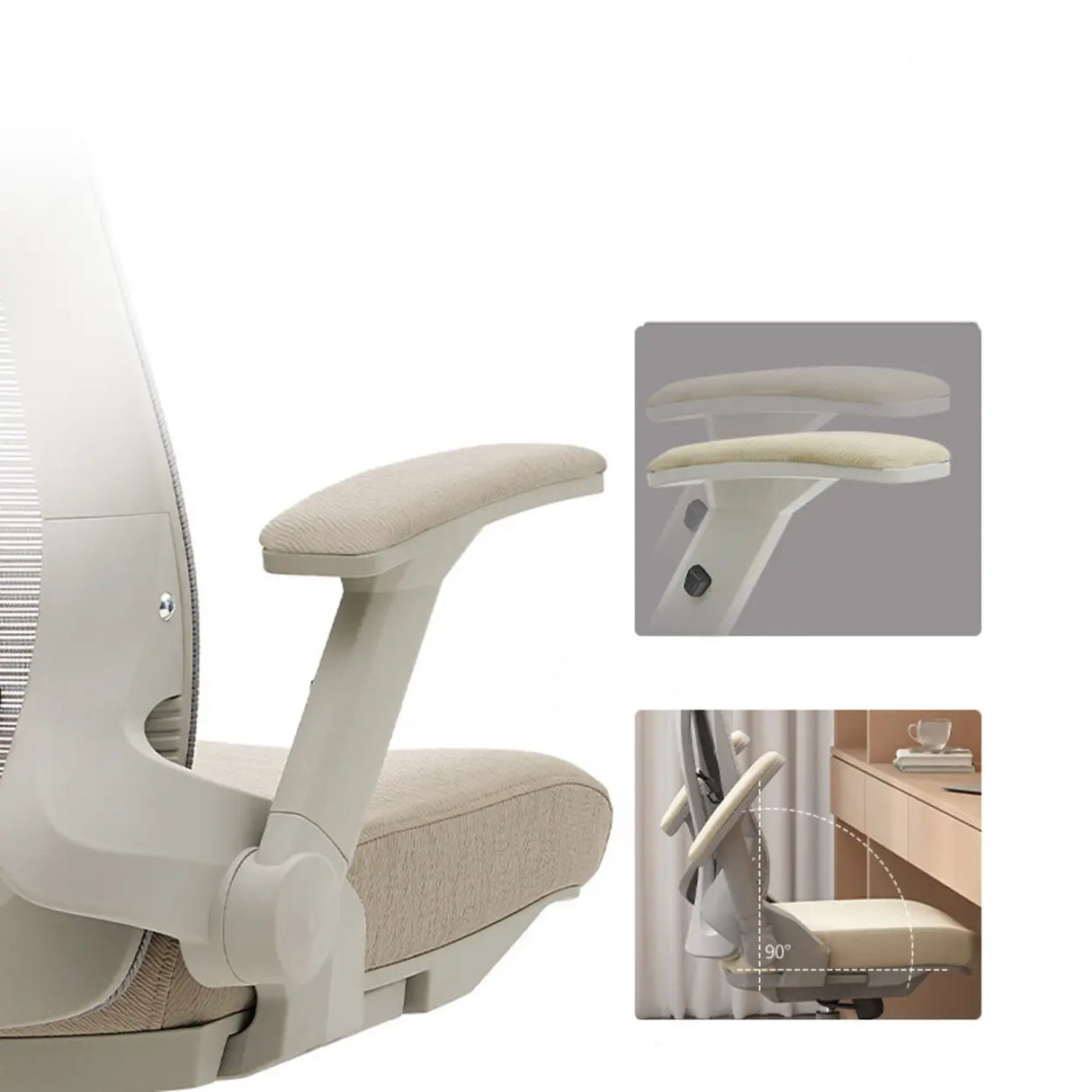 Ergonomic Mesh Adjustable Lumbar Support Office Chair Image - 7