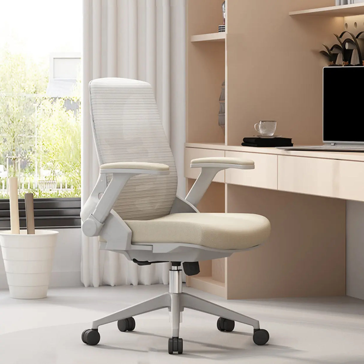 Ergonomic Mesh Adjustable Lumbar Support Office Chair Image - 8