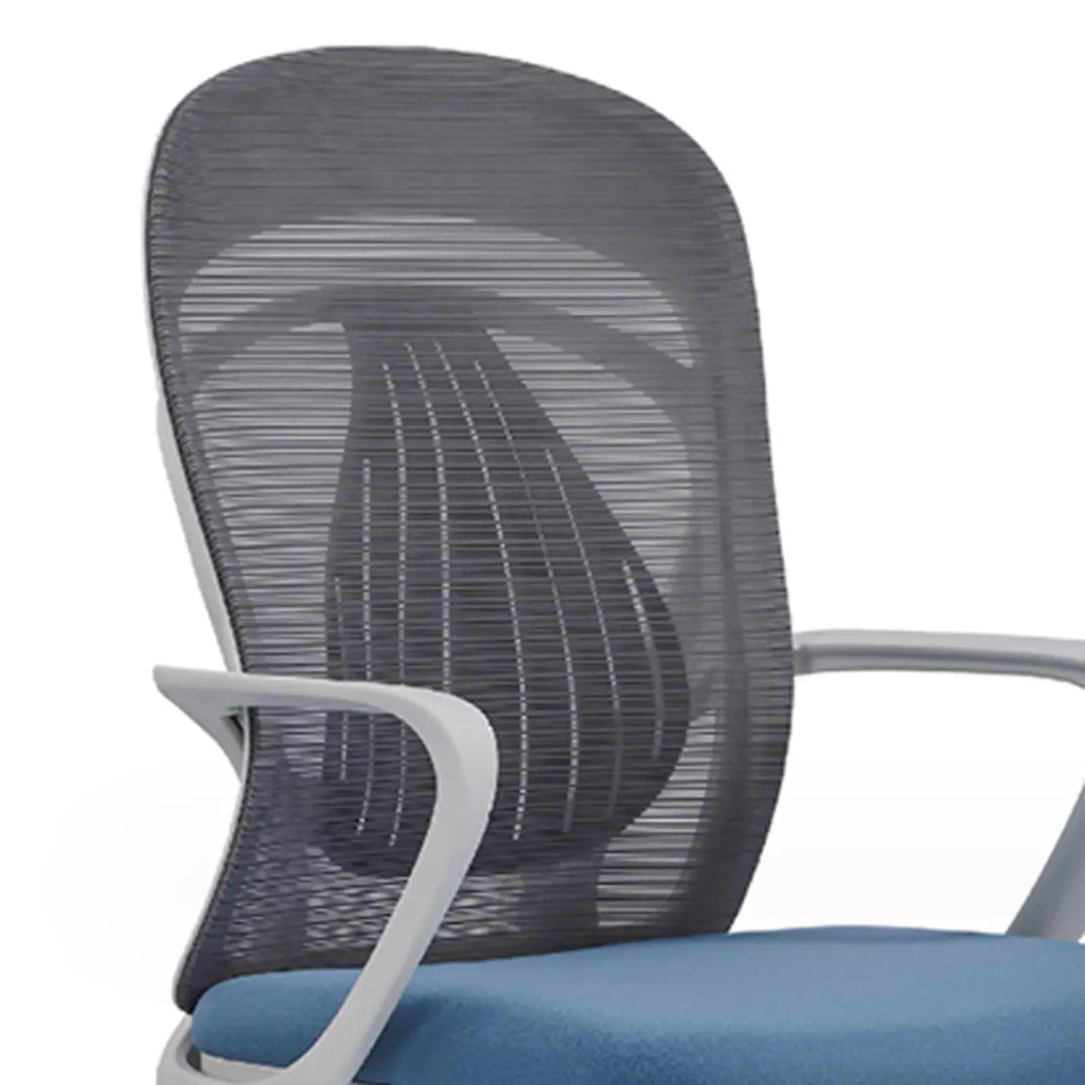 Ergonomic Mesh Back Grey Adjustable Arms Office Chair Image - 6