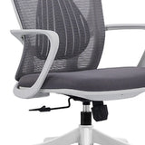 Ergonomic Mesh Back Grey Adjustable Arms Office Chair Image - 8
