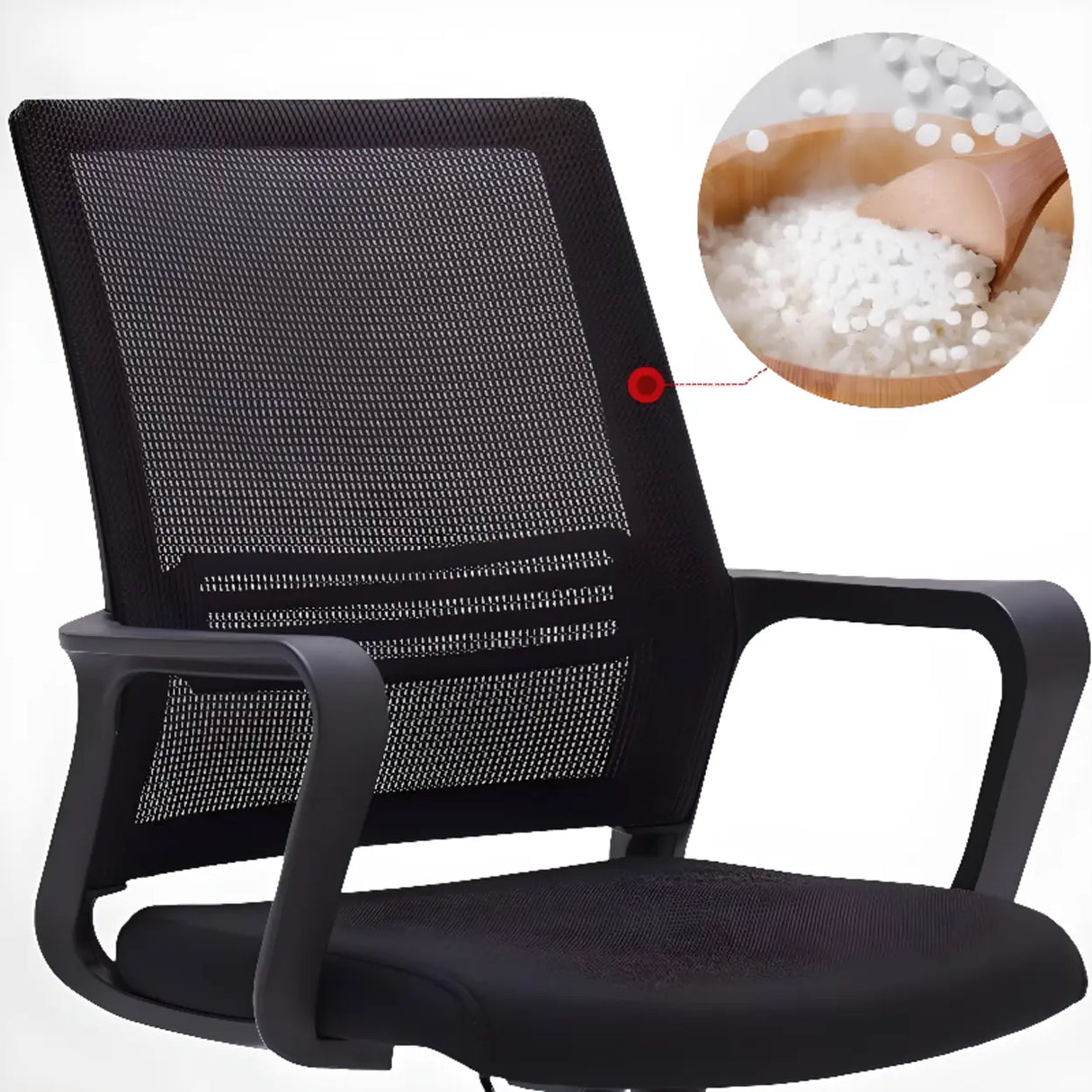 Ergonomic Mesh Black Adjustable Comfort Office Chair Image - 11