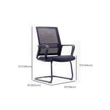 Ergonomic Mesh Black Adjustable Comfort Office Chair #size
