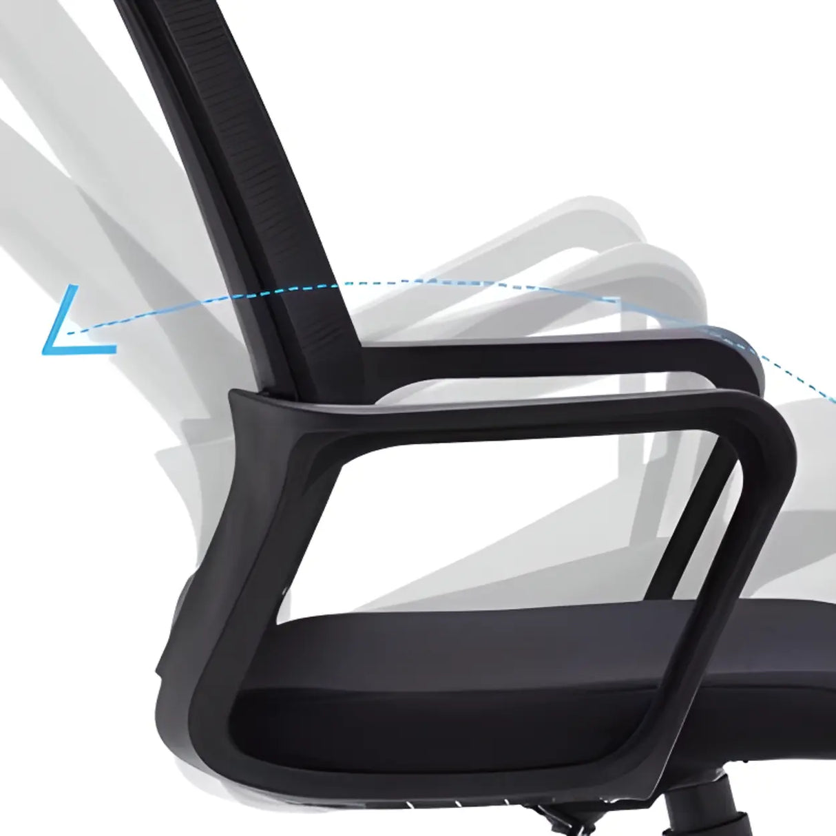 Ergonomic Mesh Black Adjustable Comfort Office Chair Image - 3
