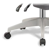 Ergonomic Mesh High-Back Grey Office Chair with Footrest Image - 15