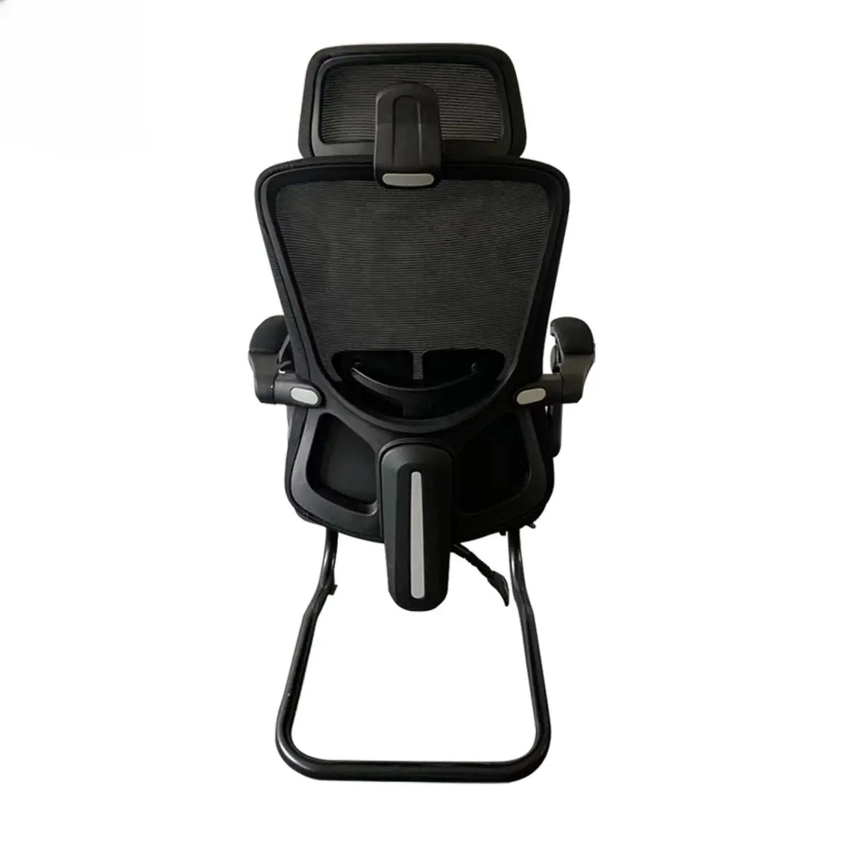 Ergonomic Mesh High-Back Grey Office Chair with Footrest Image - 3