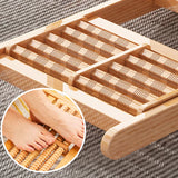 Ergonomic Natural Wooden Track Arms Rocking Chair Image - 8