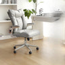 Ergonomic Off-White Modern Swivel Office Chair Image - 10
