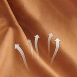 Ergonomic Orange Leather Fixed Back Sled Arm Chair Image - 8