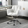 Ergonomic Plush Velvet Swivel Office Green Chairs Image - 4