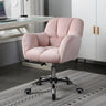 Ergonomic Plush Velvet Swivel Office Green Chairs Image - 7