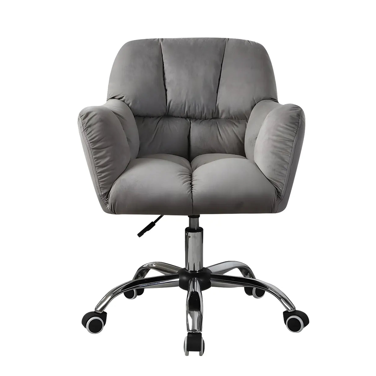 Ergonomic Plush Velvet Swivel Office Green Chairs Image - 9