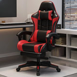 Ergonomic Racer Swivel Gaming Office Chair With Headrest Image - 7