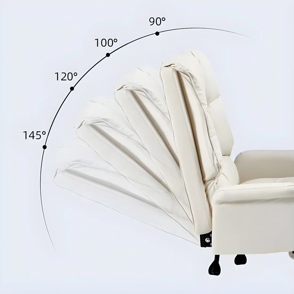 Ergonomic Recliner Pink High Back Adjustable Task Chair Image - 12