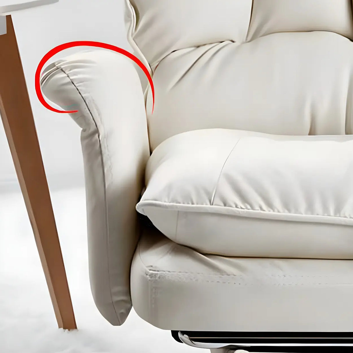 Ergonomic Recliner Pink High Back Adjustable Task Chair Image - 14