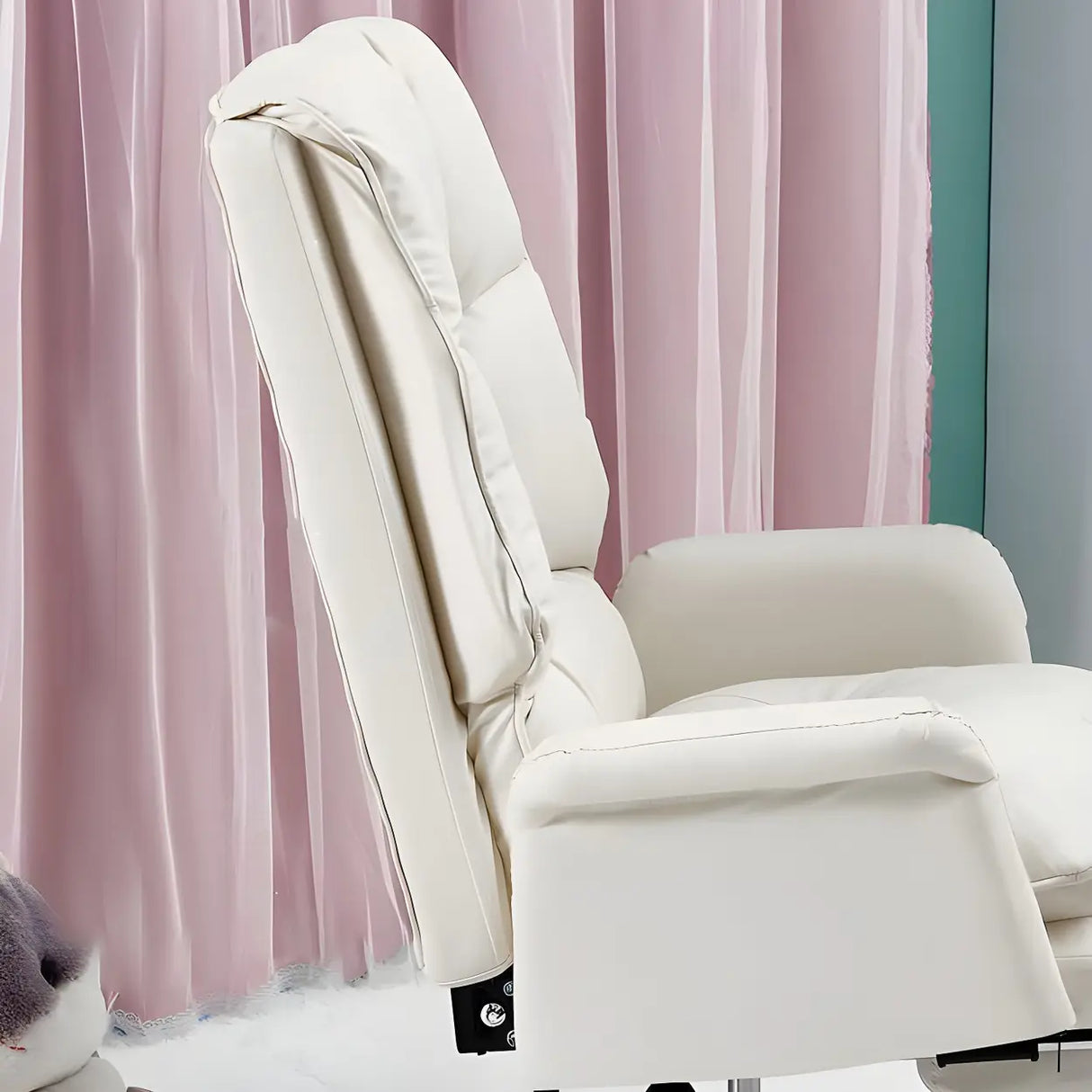 Ergonomic Recliner Pink High Back Adjustable Task Chair Image - 8