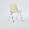 Ergonomic Sand Color Metal Base Polymer Office Chair Image - 7