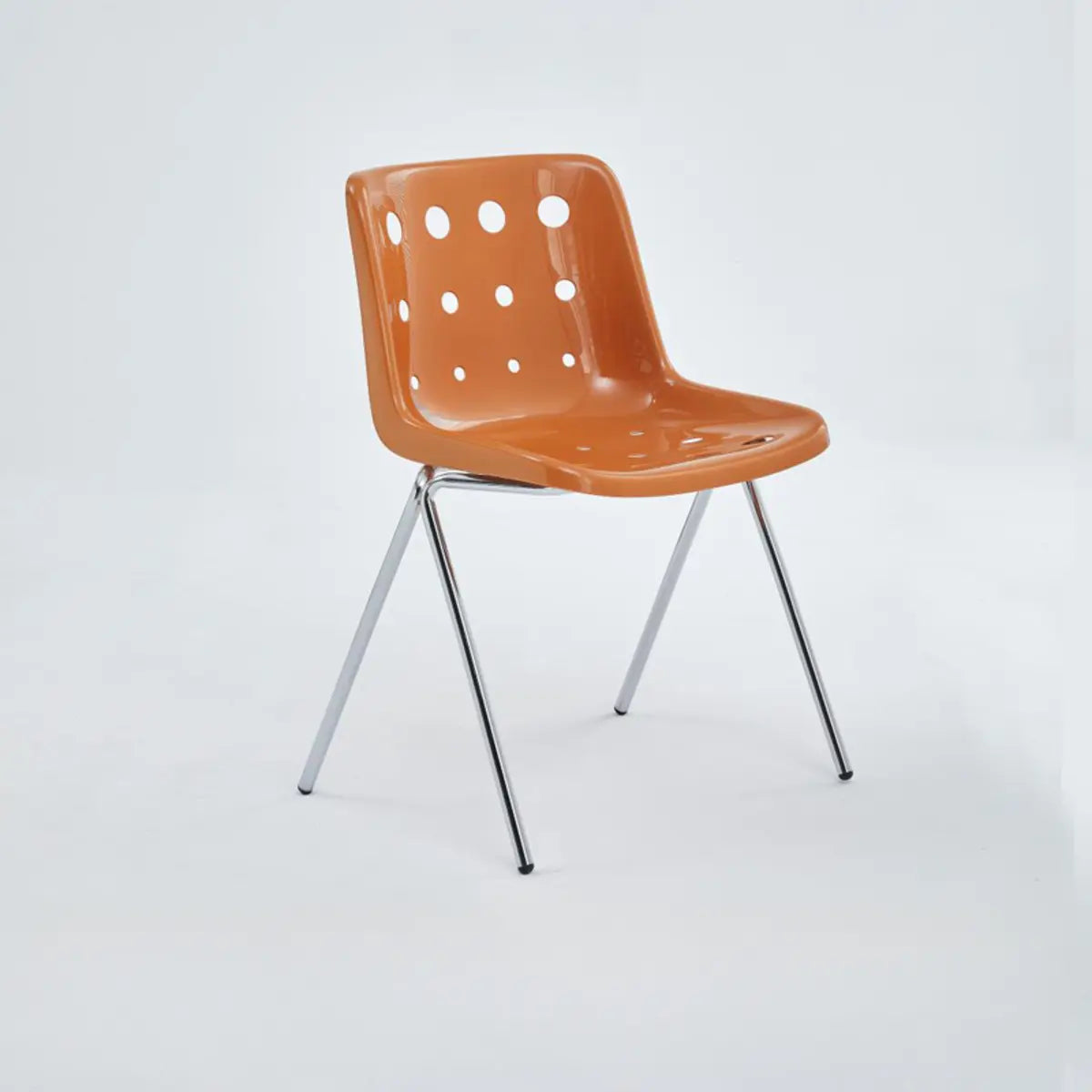 Ergonomic Sand Color Metal Base Polymer Office Chair Image - 9